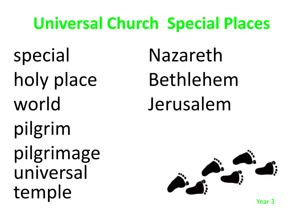 universal church special places