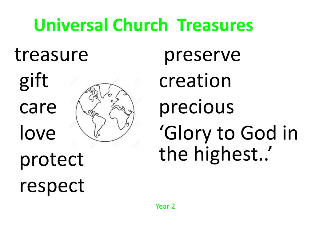 universal church treasures