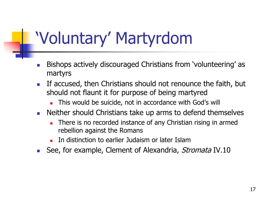 voluntary martyrdom