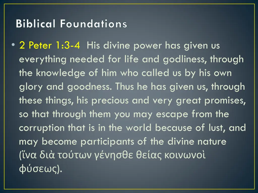 biblical foundations 2