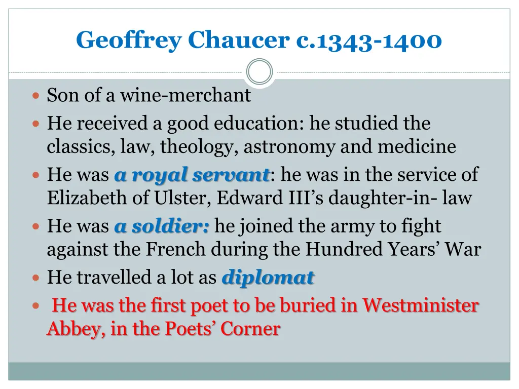 geoffrey chaucer c 1343 1400