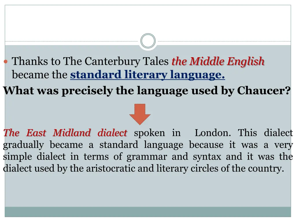 thanks to the canterbury tales the middle english