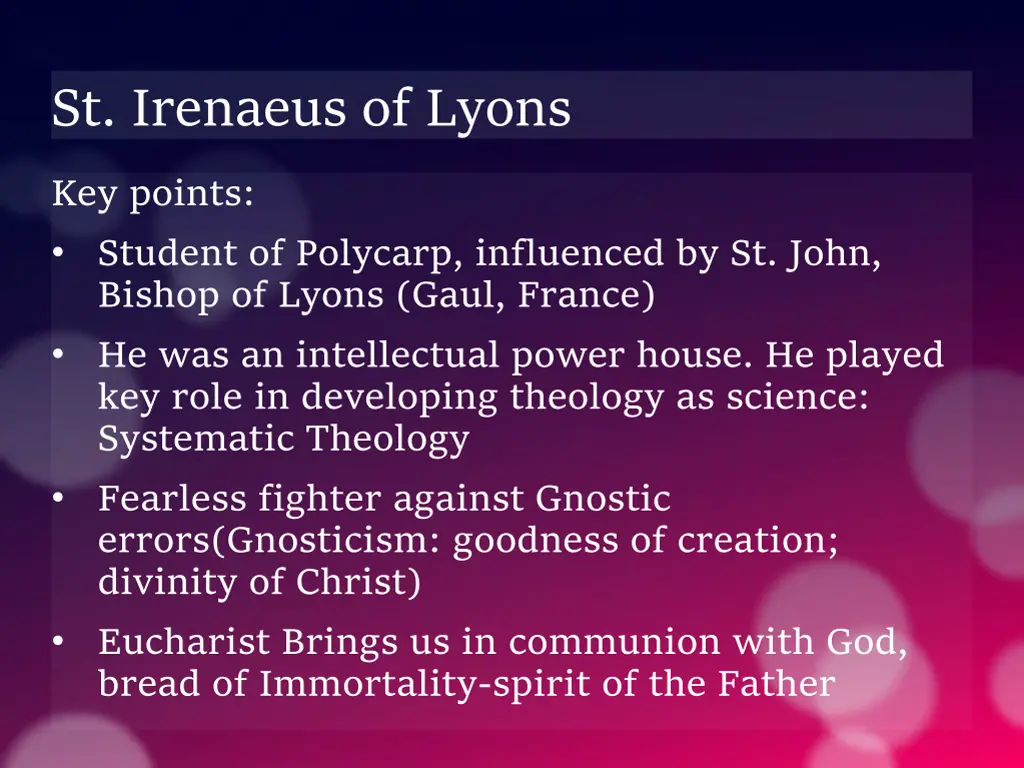 st irenaeus of lyons