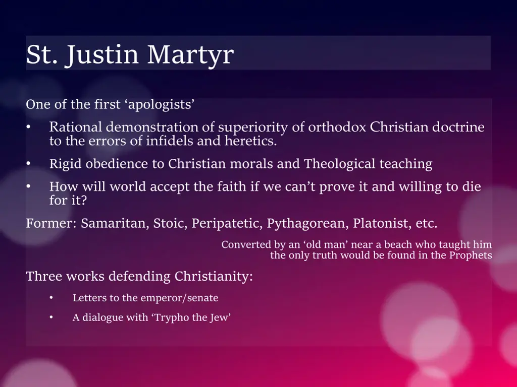 st justin martyr