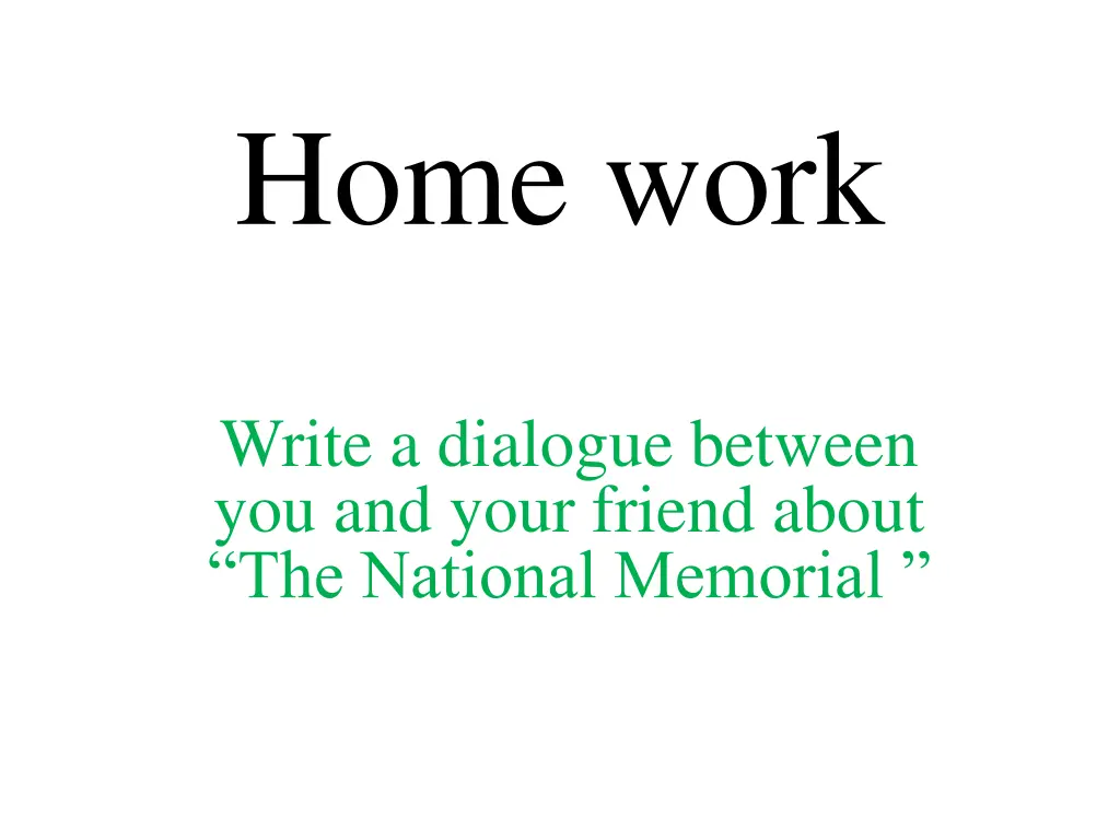 home work