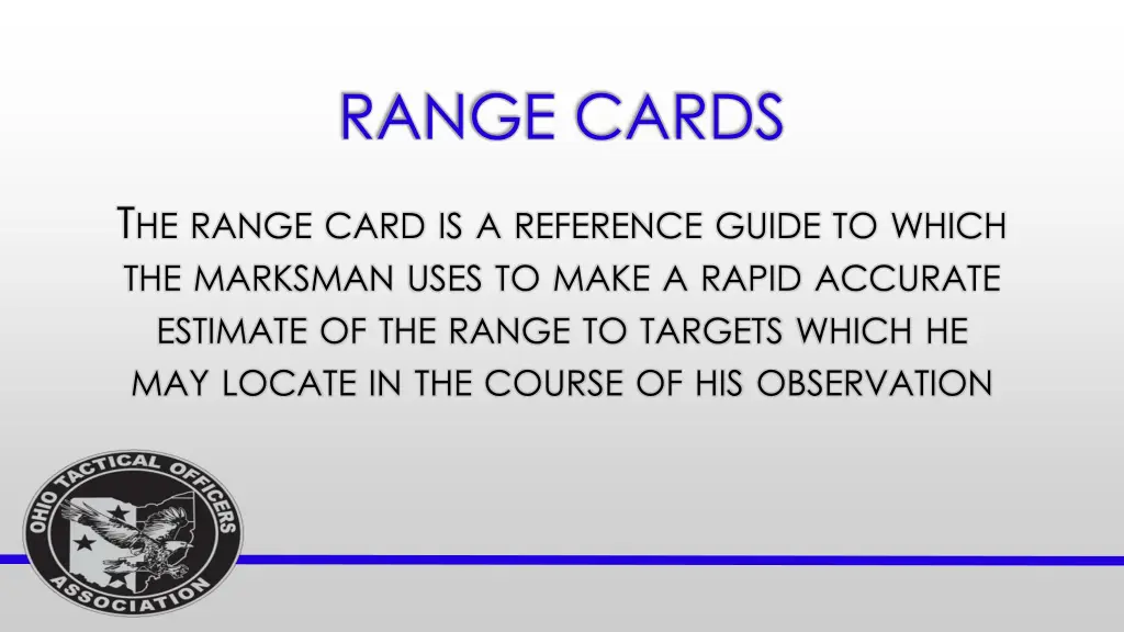 range cards