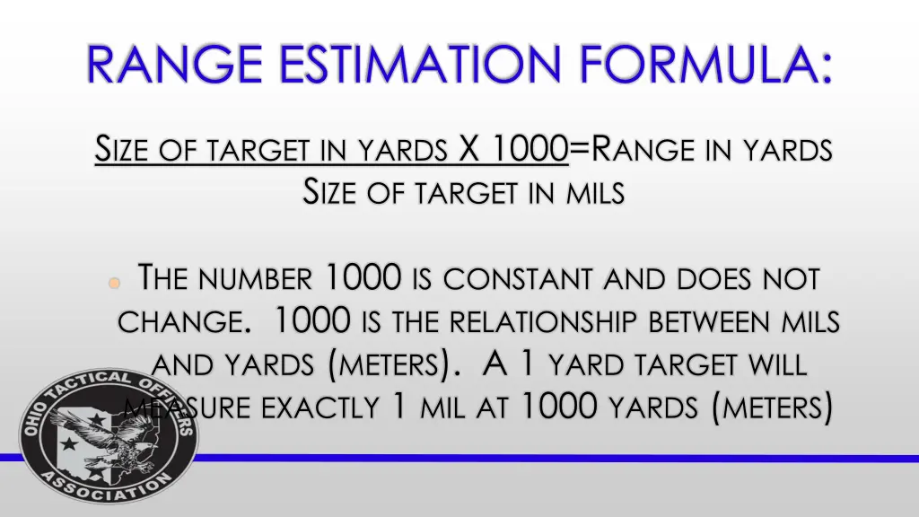 range estimation formula 2