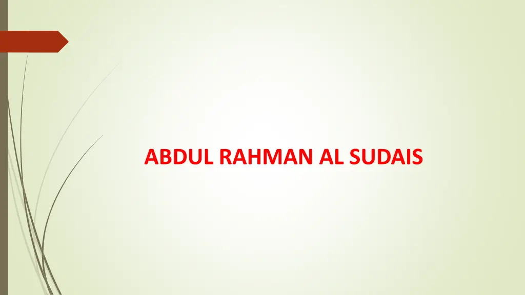 abdul rahman al sudais