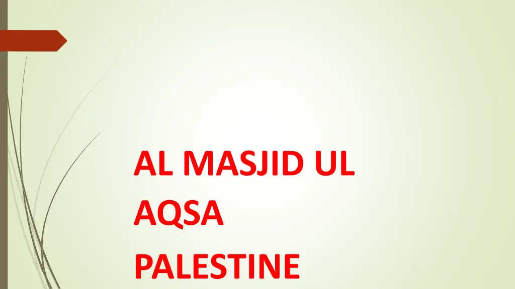 al masjid ul aqsa palestine