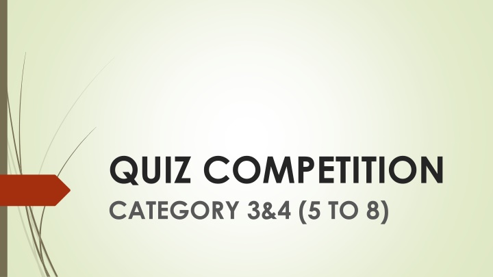 quiz competition category 3 4 5 to 8