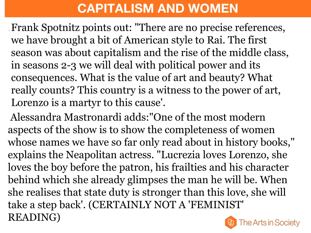 capitalism and women