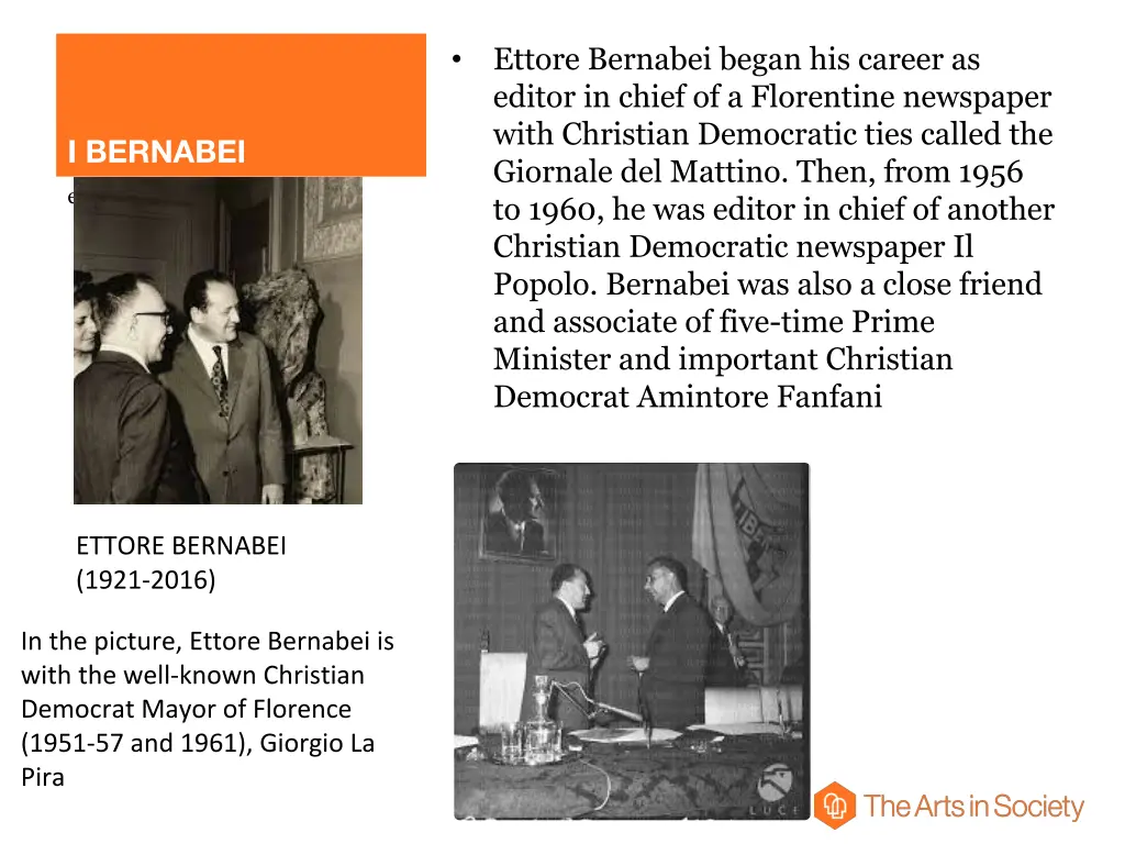 ettore bernabei began his career as editor