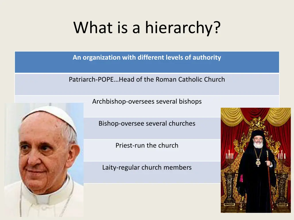 what is a hierarchy