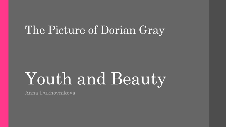 the picture of dorian gray