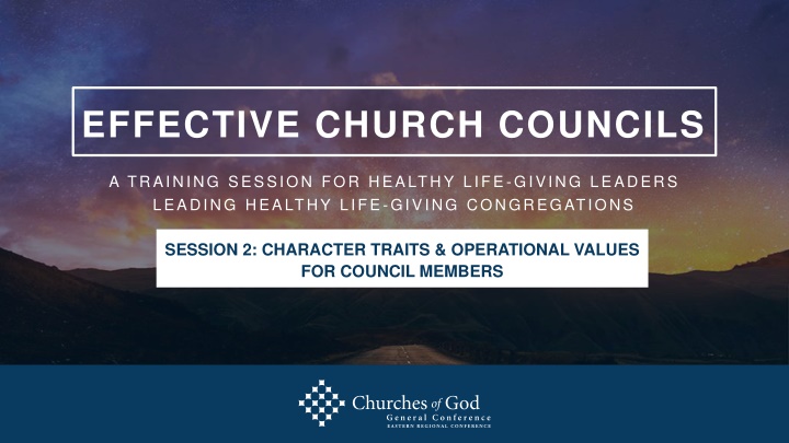 effective church councils