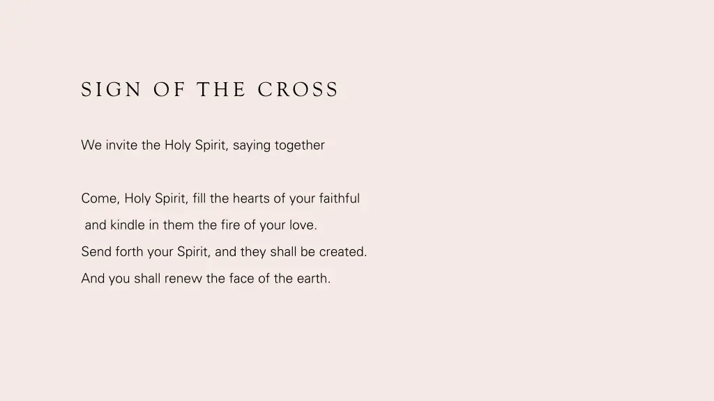 sign of the cross