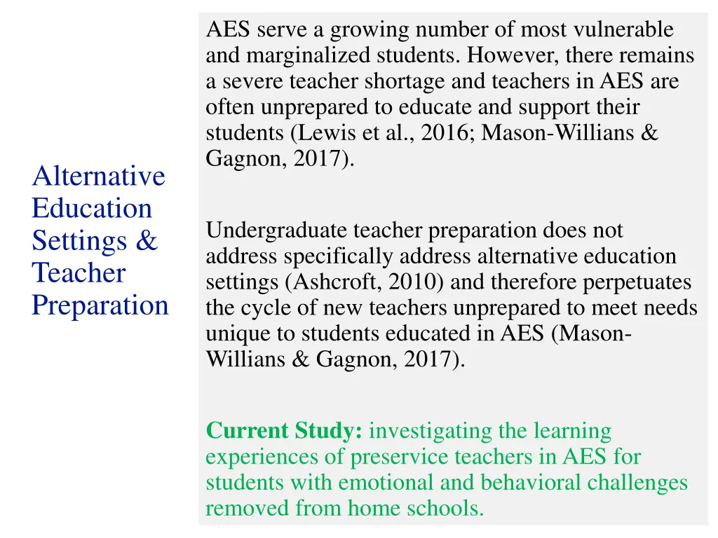 aes serve a growing number of most vulnerable