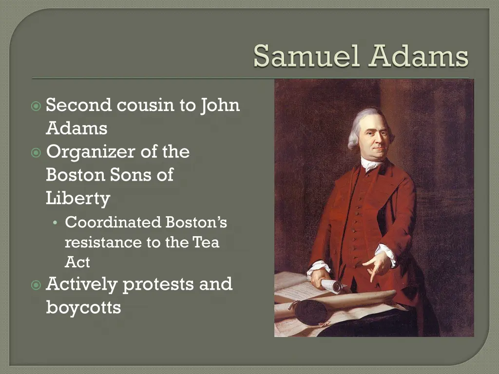 second cousin to john adams organizer