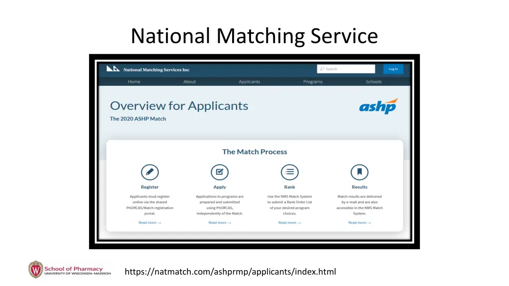 national matching service