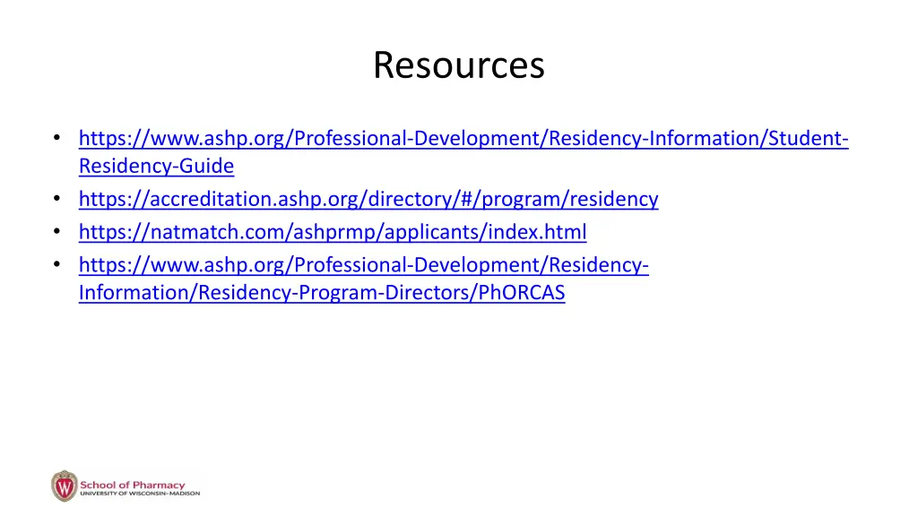 resources