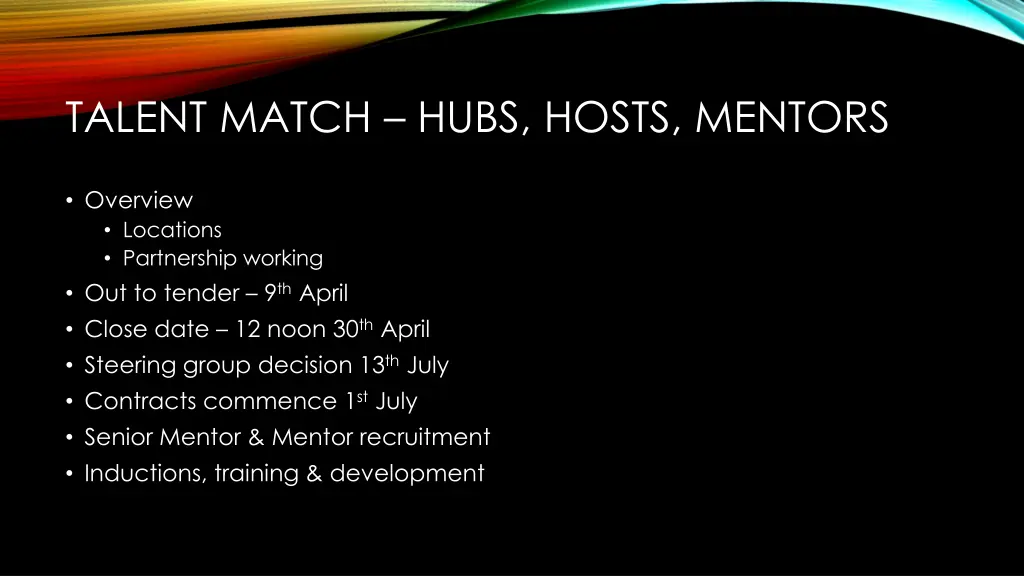 talent match hubs hosts mentors