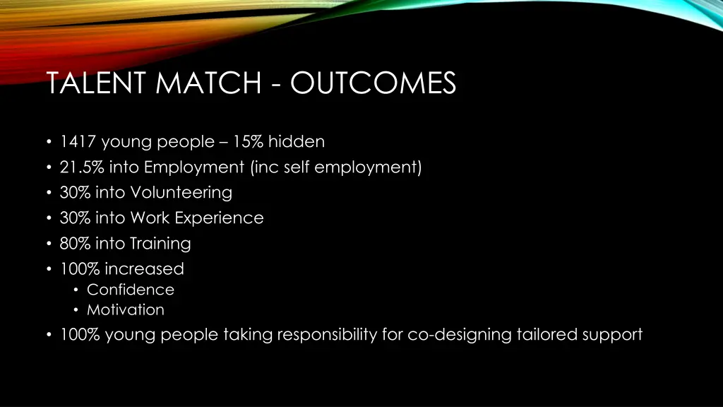 talent match outcomes