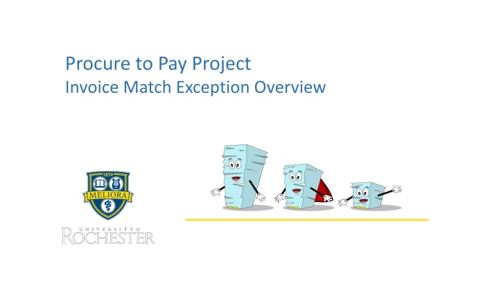 procure to pay project invoice match exception