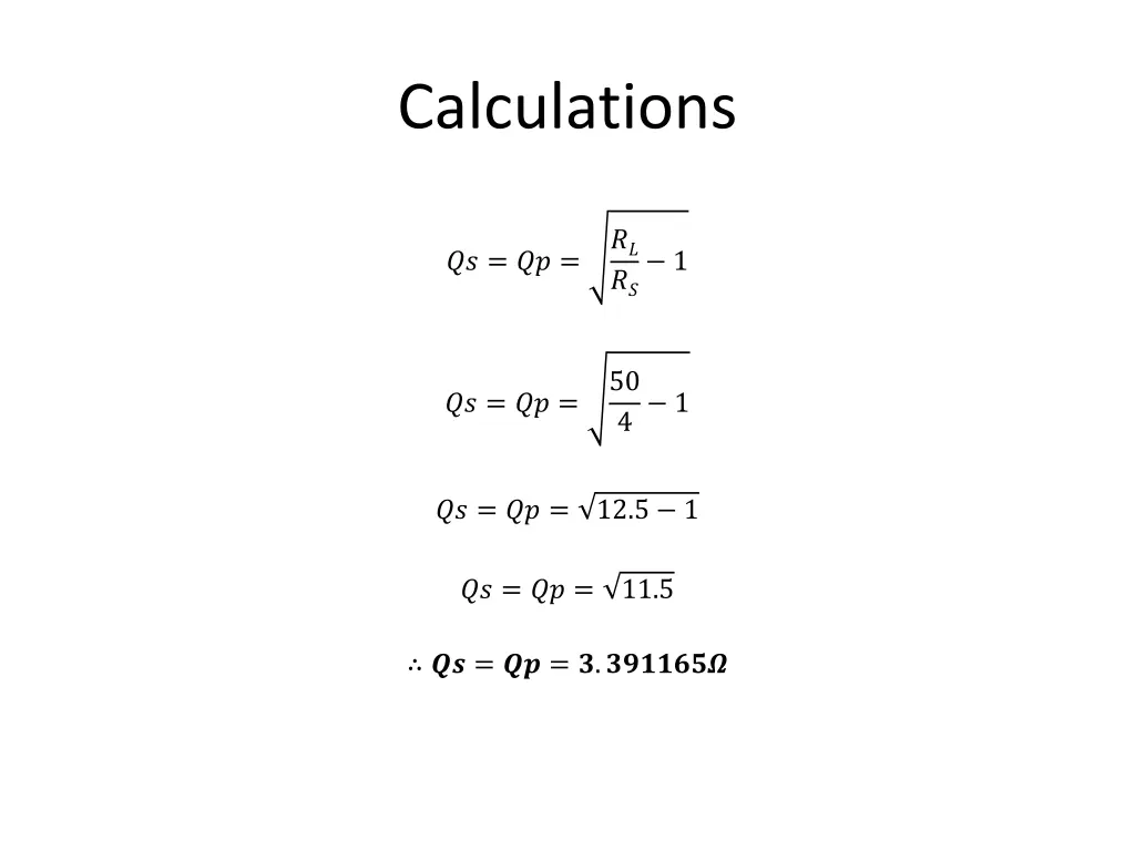 calculations 1