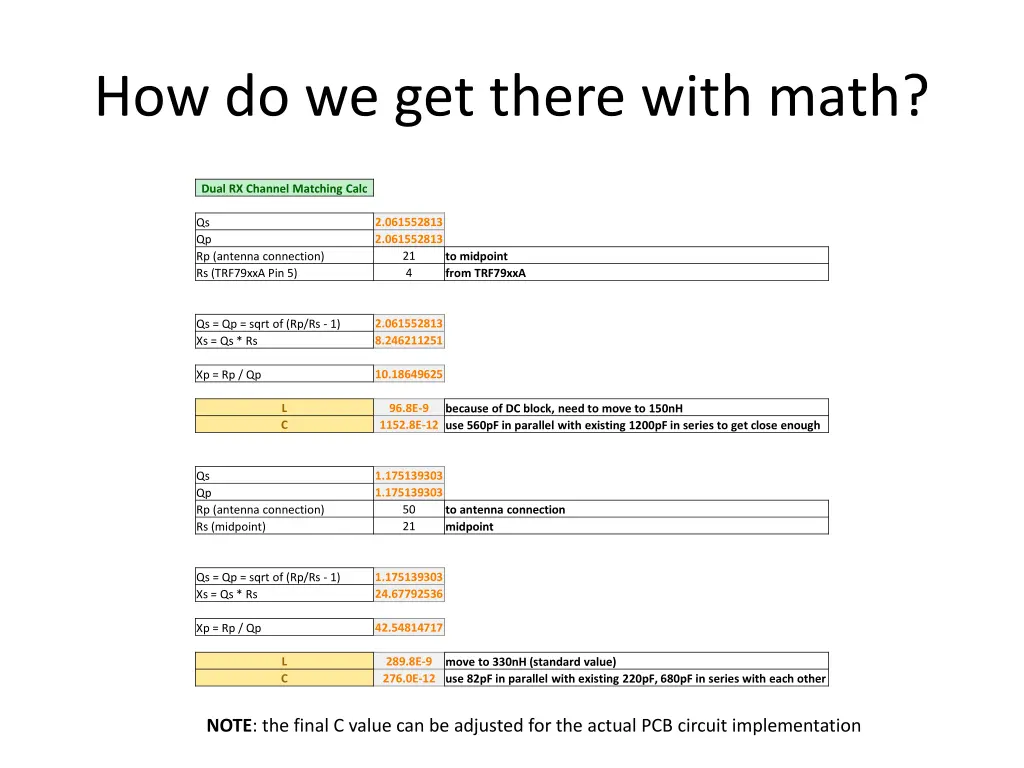 how do we get there with math 1