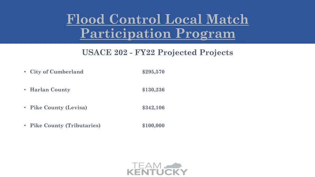 flood control local match participation program 4