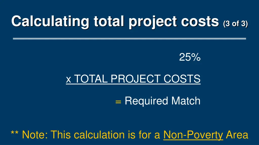 calculating total project costs 3 of 3