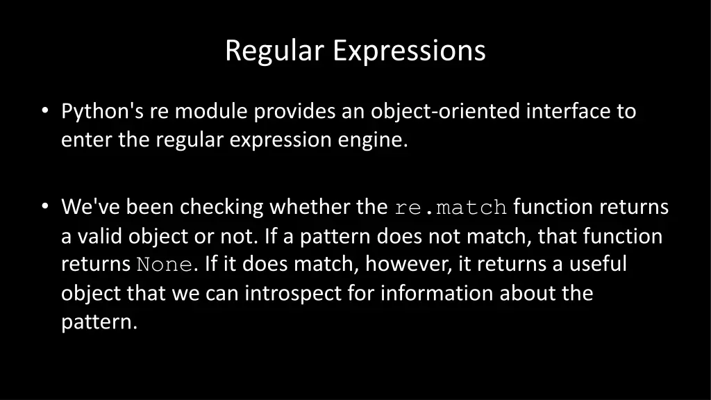 regular expressions 22