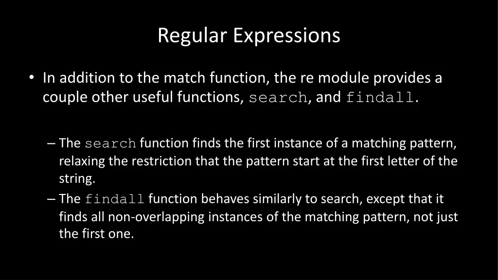 regular expressions 26