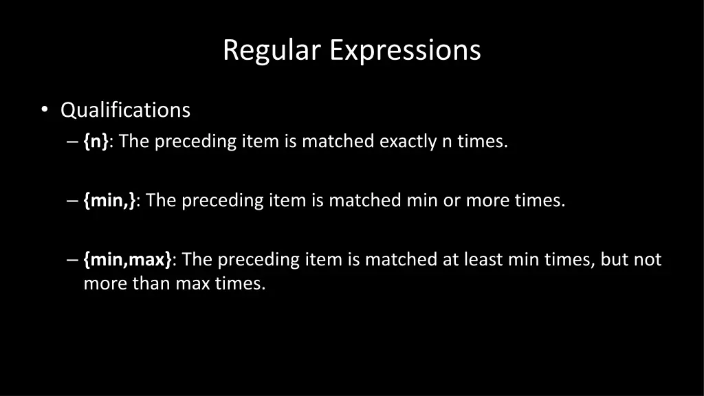 regular expressions 4