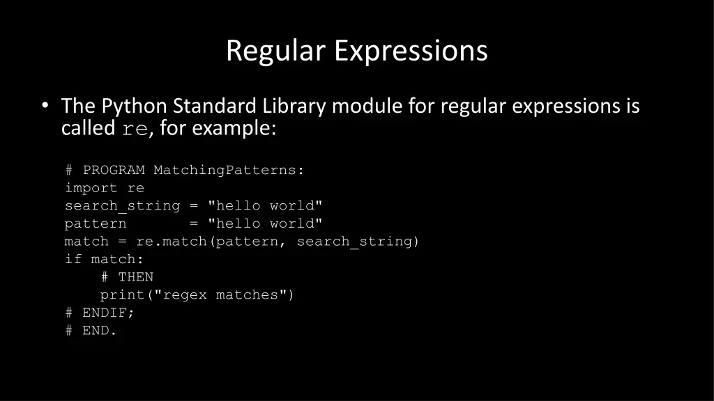 regular expressions 5