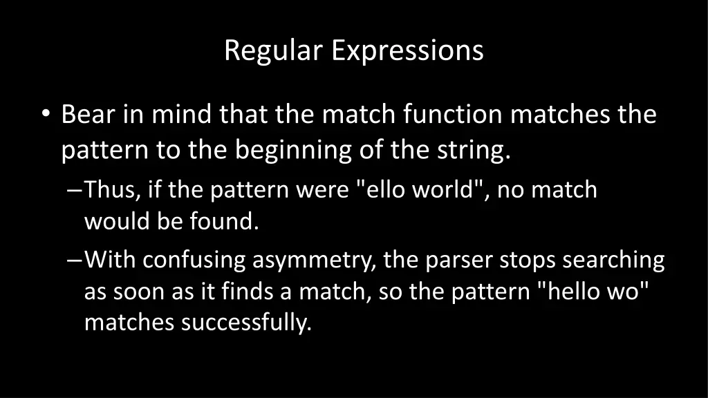 regular expressions 6