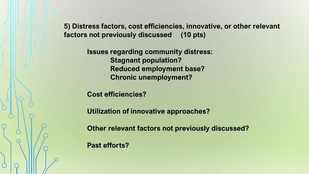 5 distress factors cost efficiencies innovative