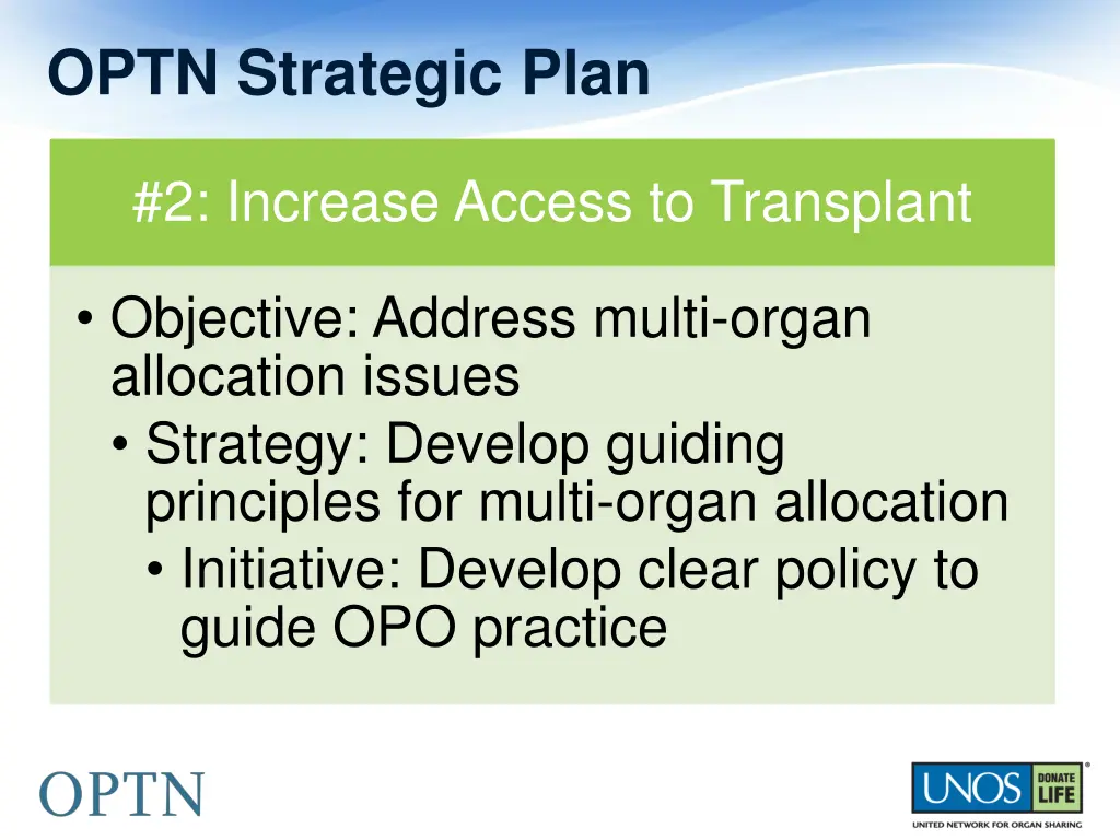 optn strategic plan