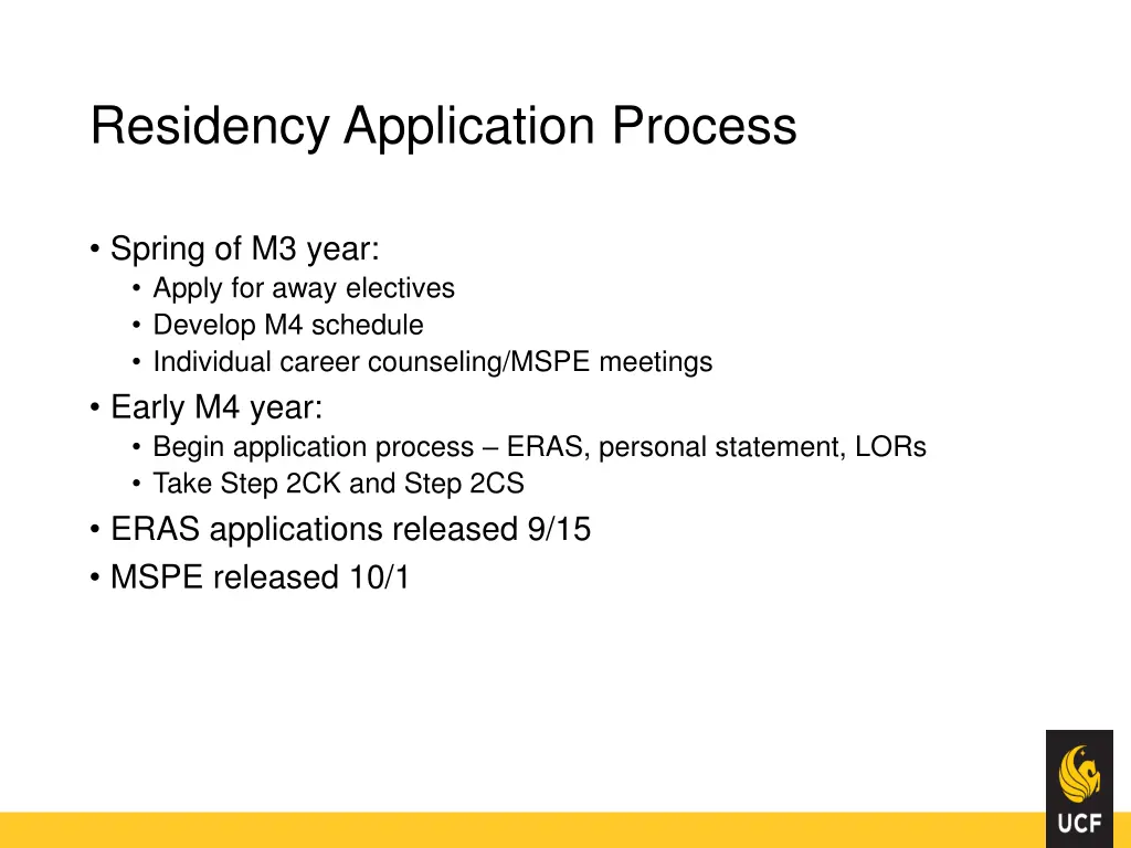 residency application process