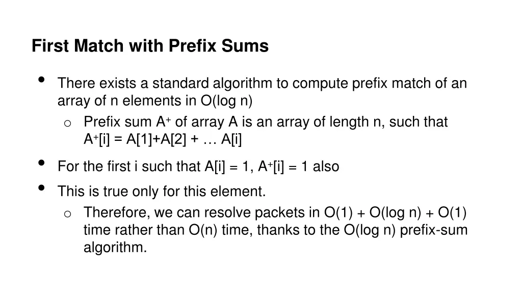 first match with prefix sums there exists