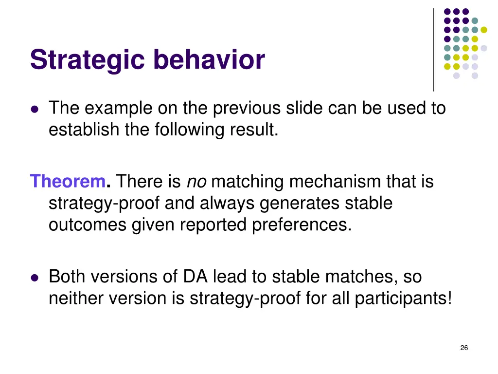 strategic behavior 1