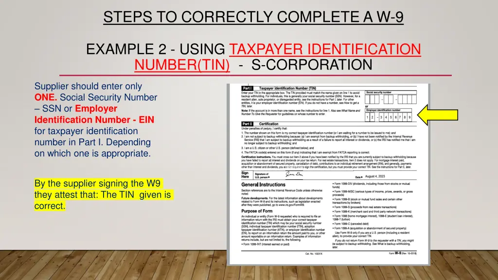 steps to correctly complete a w 9 2