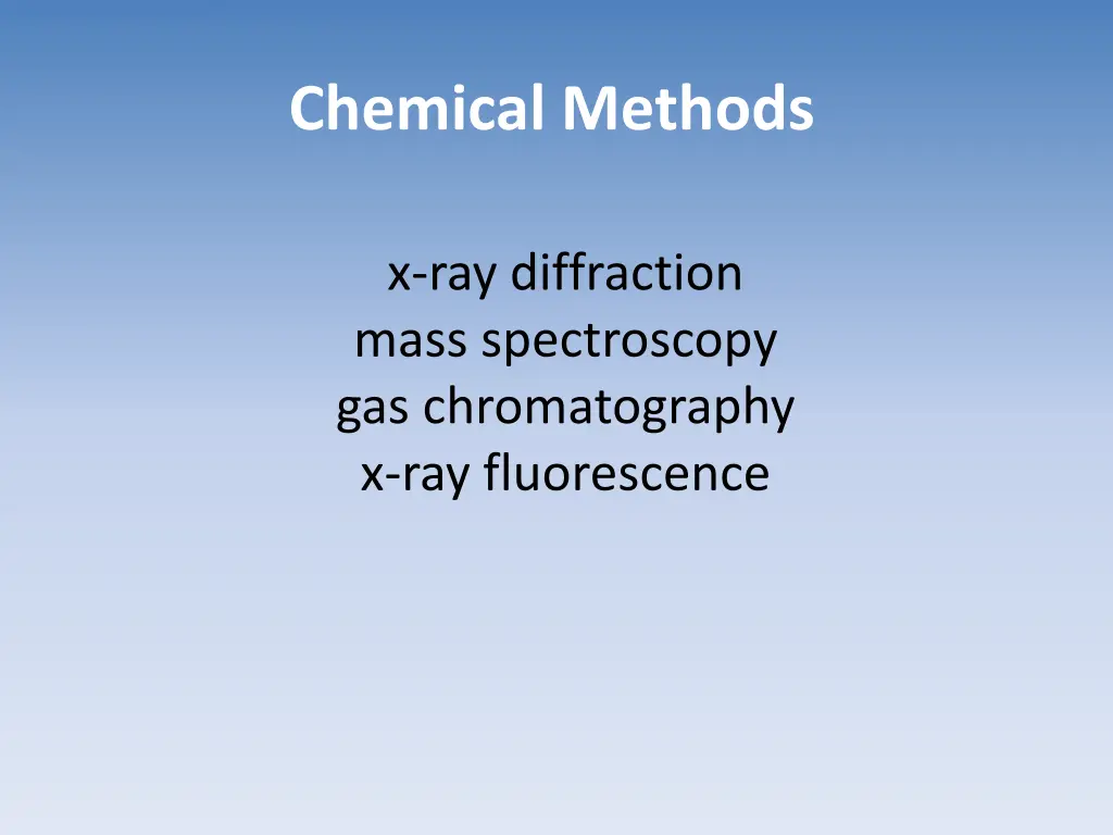 chemical methods