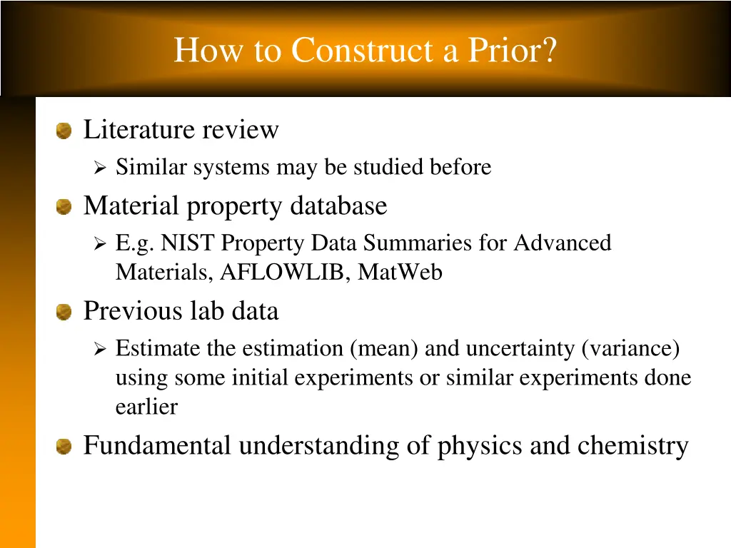 how to construct a prior