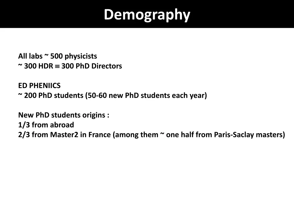 demography