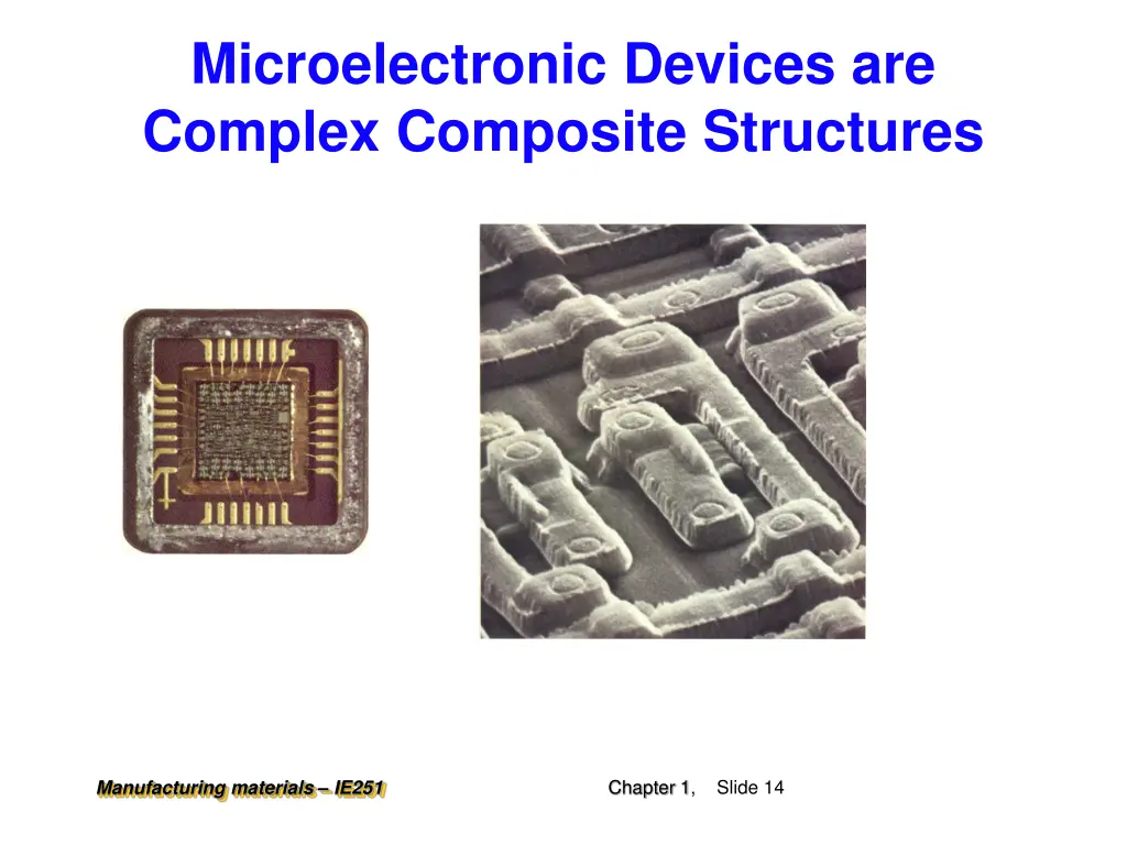 microelectronic devices are complex composite