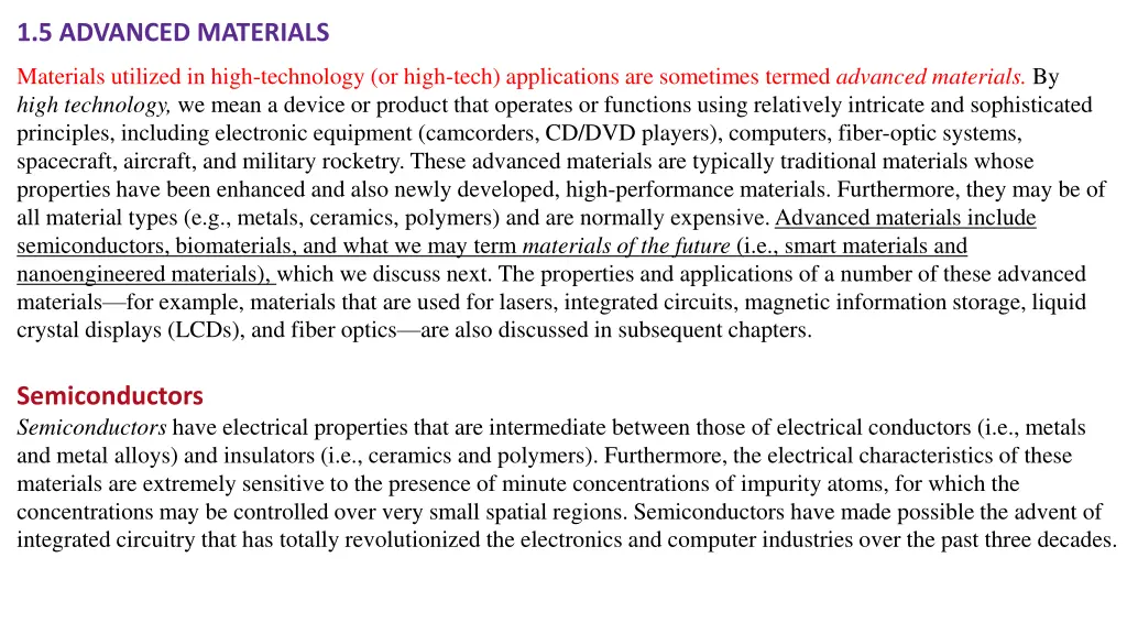 1 5 advanced materials