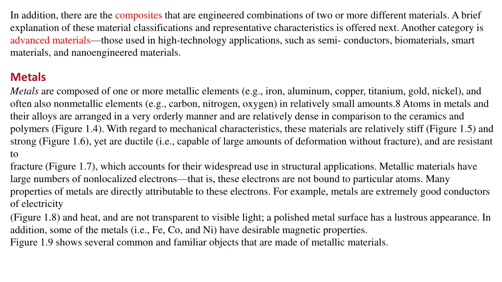 in addition there are the composites that