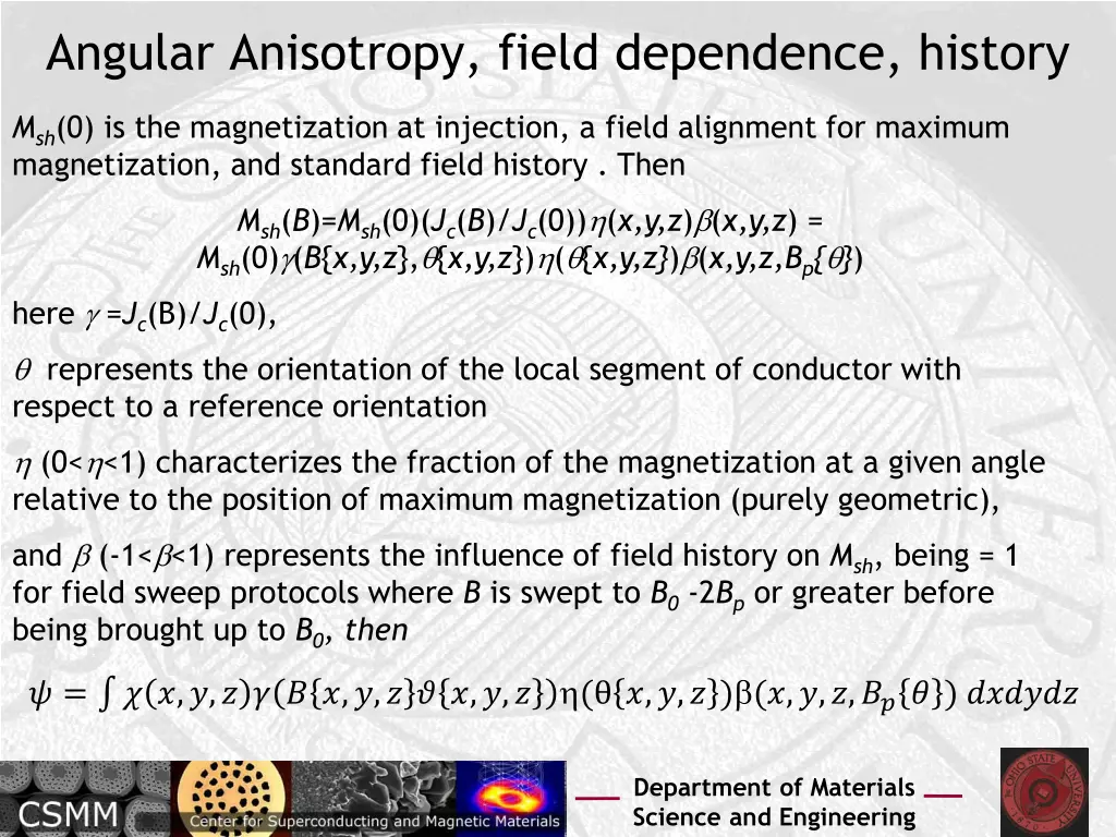 angular anisotropy field dependence history