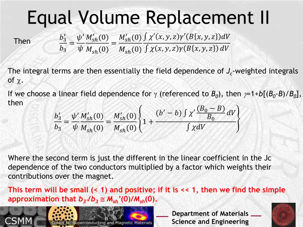 equal volume replacement ii